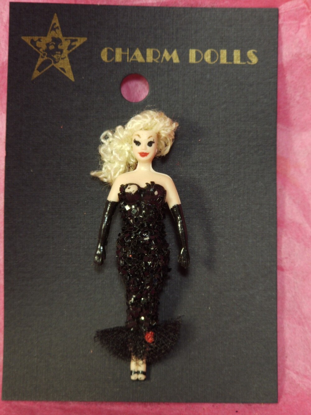 MIB Vintage 1997 Charm Doll Designs Nancy Graham Barbie Brooch Pin Item #01